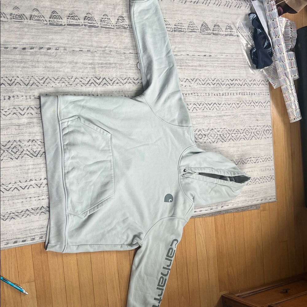 Carhartt Light Gray/Blue Hoodie
